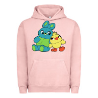 Pigment Salmon bunny and ducky Urban Hoodie - linhVisuals