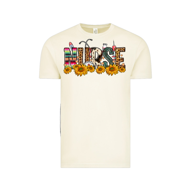 Western Nurse Sunflower Vintage Tee by FaDigitalArtStudio | Teevron
