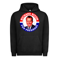 Pigment Black richard nixon president usa vote election campaign t shirt Urban Hoodie - linhVisuals