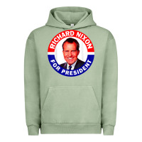 Pigment Oil Green richard nixon president usa vote election campaign t shirt Urban Hoodie - linhVisuals