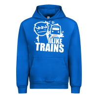 Cobalt i like trains Urban Hoodie - linhVisuals