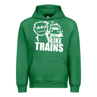 Emerald i like trains Urban Hoodie - linhVisuals