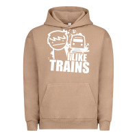 Pigment Burro i like trains Urban Hoodie - linhVisuals