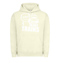 Pigment Pistachio i like trains Urban Hoodie - linhVisuals