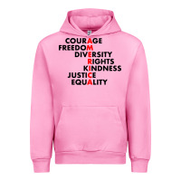 Fuchsia Pink anti trump resist Urban Hoodie - linhVisuals