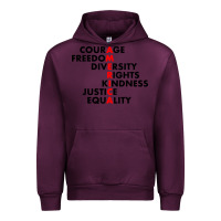 Mauve Wine anti trump resist Urban Hoodie - linhVisuals