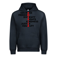 Navy anti trump resist Urban Hoodie - linhVisuals