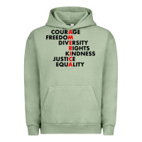 Pigment Oil Green anti trump resist Urban Hoodie - linhVisuals