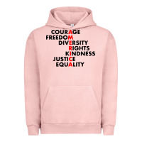 Pigment Salmon anti trump resist Urban Hoodie - linhVisuals