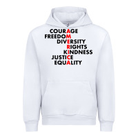 White anti trump resist Urban Hoodie - linhVisuals