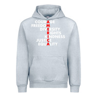 Heather Grey anti trump resist Urban Hoodie - linhVisuals