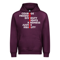 Mauve Wine anti trump resist Urban Hoodie - linhVisuals