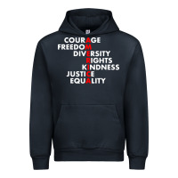 Navy anti trump resist Urban Hoodie - linhVisuals