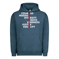 Pigment Midnight Navy anti trump resist Urban Hoodie - linhVisuals
