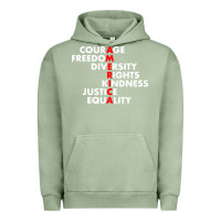 Pigment Oil Green anti trump resist Urban Hoodie - linhVisuals