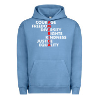 Pigment Pebble Blue anti trump resist Urban Hoodie - linhVisuals