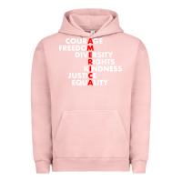 Pigment Salmon anti trump resist Urban Hoodie - linhVisuals