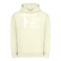 Pigment Pistachio even firemen need heroes lineworker powerline technician premium Urban Hoodie - linhVisuals