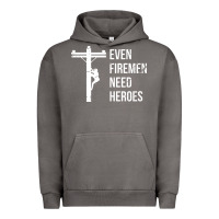 Pigment Tornado even firemen need heroes lineworker powerline technician premium Urban Hoodie - linhVisuals