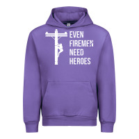 Tulip even firemen need heroes lineworker powerline technician premium Urban Hoodie - linhVisuals