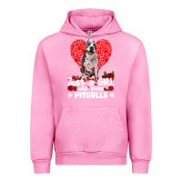 Fuchsia Pink pitbull lover dog roses funny just a girl who loves pitbull 213 pitbul Urban Hoodie - linhVisuals