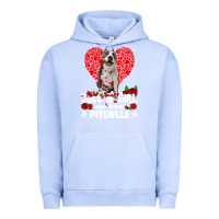 Pigment Grape Ice pitbull lover dog roses funny just a girl who loves pitbull 213 pitbul Urban Hoodie - linhVisuals