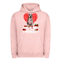 Pigment Salmon pitbull lover dog roses funny just a girl who loves pitbull 213 pitbul Urban Hoodie - linhVisuals