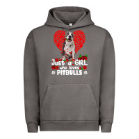 Pigment Tornado pitbull lover dog roses funny just a girl who loves pitbull 213 pitbul Urban Hoodie - linhVisuals