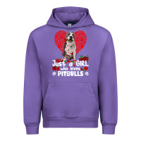 Tulip pitbull lover dog roses funny just a girl who loves pitbull 213 pitbul Urban Hoodie - linhVisuals