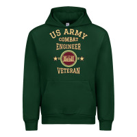 Forest Green us army combat engineer combat engineer veteran gift pullover hoodie Urban Hoodie - linhVisuals