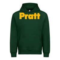 Forest Green Pratt Institute Urban Hoodie - linhVisuals