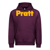 Mauve Wine Pratt Institute Urban Hoodie - linhVisuals