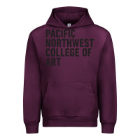 Mauve Wine Pacific Northwest College of Art Urban Hoodie - linhVisuals
