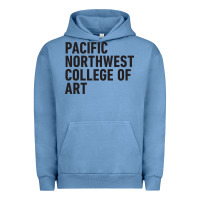Pigment Pebble Blue Pacific Northwest College of Art Urban Hoodie - linhVisuals