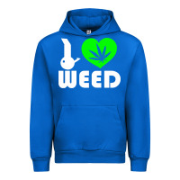 I Love Weed Fun Urban Hoodie | Teevron
