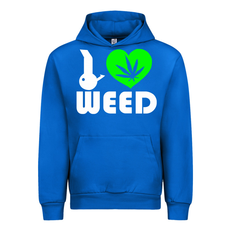 I Love Weed Fun Urban Hoodie by linhVisuals | Teevron