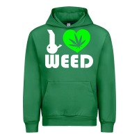 Emerald i love weed fun Urban Hoodie - linhVisuals