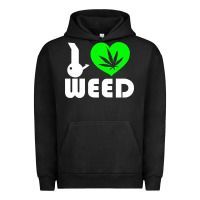 Pigment Black i love weed fun Urban Hoodie - linhVisuals