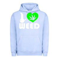 Pigment Grape Ice i love weed fun Urban Hoodie - linhVisuals