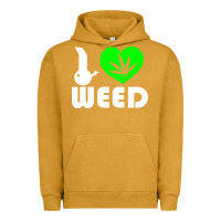 Pigment Peanut Butter i love weed fun Urban Hoodie - linhVisuals