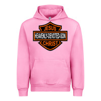 Fuchsia Pink enjoy jesus christ heavenly devoted son parody religious tee t shirt Urban Hoodie - linhVisuals