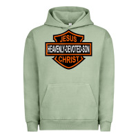 Pigment Oil Green enjoy jesus christ heavenly devoted son parody religious tee t shirt Urban Hoodie - linhVisuals