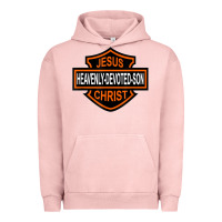 Pigment Salmon enjoy jesus christ heavenly devoted son parody religious tee t shirt Urban Hoodie - linhVisuals