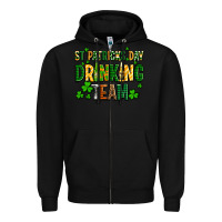 Black st patricks day drinking team Zipper Hoodie - AdoDesignShop