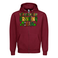 Burgundy st patricks day drinking team Zipper Hoodie - AdoDesignShop