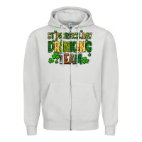 Dove Grey st patricks day drinking team Zipper Hoodie - AdoDesignShop