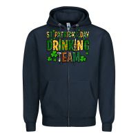 Navy st patricks day drinking team Zipper Hoodie - AdoDesignShop