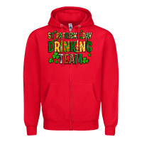 Red st patricks day drinking team Zipper Hoodie - AdoDesignShop