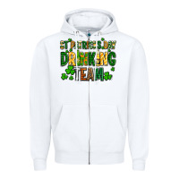 White st patricks day drinking team Zipper Hoodie - AdoDesignShop