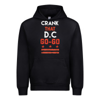 Black vintage washington d.c crank that go go music design gift. t shirt Urban Hoodie - linhVisuals